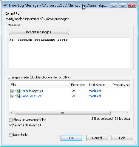 Visual Studio integration · TortoiseSVN